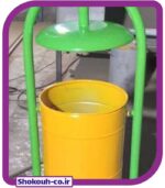 سطل زباله فلزی پارکی