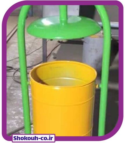سطل زباله فلزی پارکی
